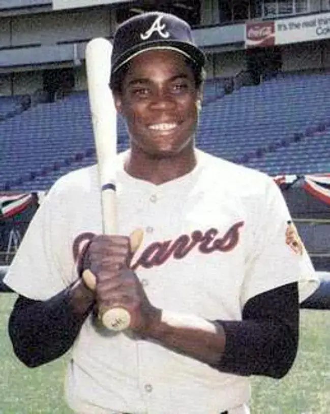 DUSTY BAKER Atlanta Braves 1969 Away Majestic Throwback Baseball Jersey 