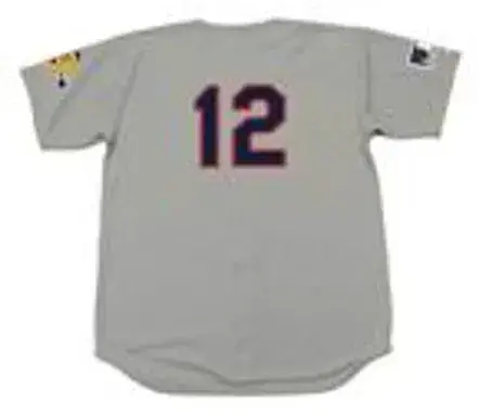 DUSTY BAKER Atlanta Braves 1969 Away Majestic Throwback Baseball Jersey 