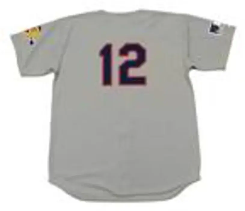 DUSTY BAKER Atlanta Braves 1969 Away Majestic Throwback Baseball Jersey 