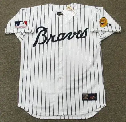 DUSTY BAKER Atlanta Braves 1969 Majestic Cooperstown Home Baseball Jersey
