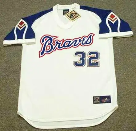 EARL WILLIAMS Atlanta Braves 1972 Majestic Cooperstown Throwback Baseball Jersey 