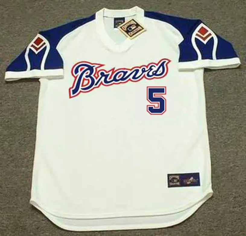 FREDDIE FREEMAN Atlanta Braves 1970’s Home Majestic Throwback Baseball Jersey