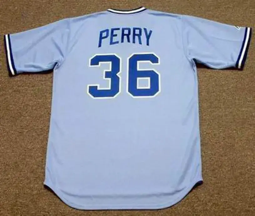 GAYLORD PERRY Atlanta Braves 1981 Majestic Cooperstown Throwback Baseball Jersey 