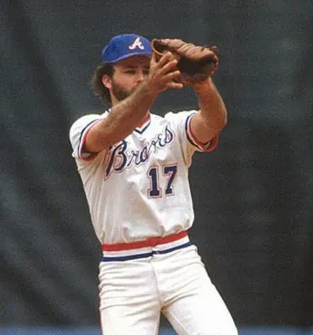 GLENN HUBBARD Atlanta Braves 1979 Away Majestic Throwback Baseball Jersey 