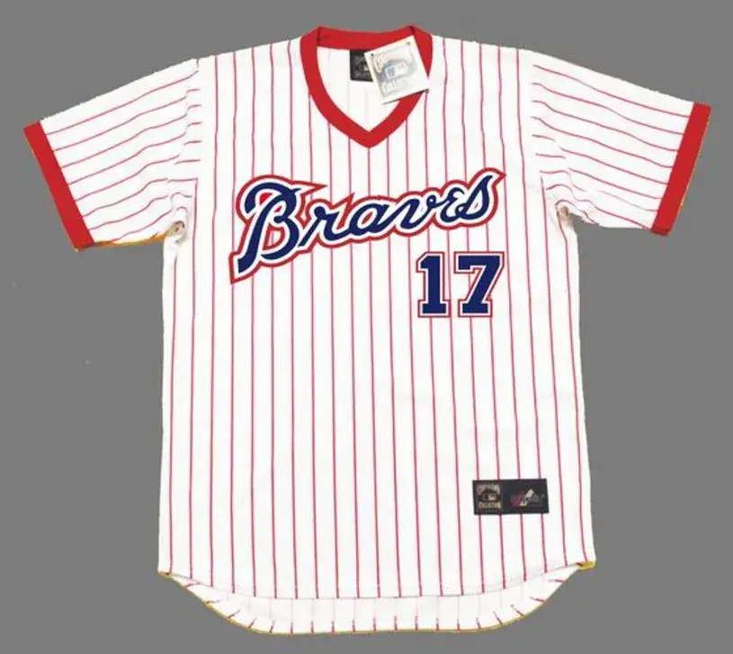 GLENN HUBBARD Atlanta Braves 1979 Majestic Cooperstown Throwback Baseball Jersey 