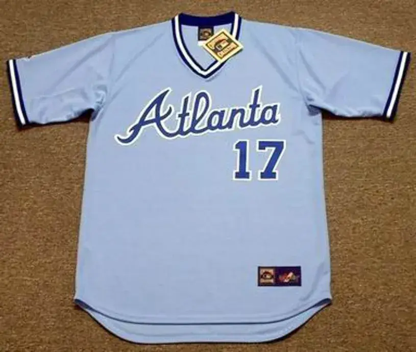 GLENN HUBBARD Atlanta Braves 1982 Majestic Cooperstown Throwback Baseball Jersey