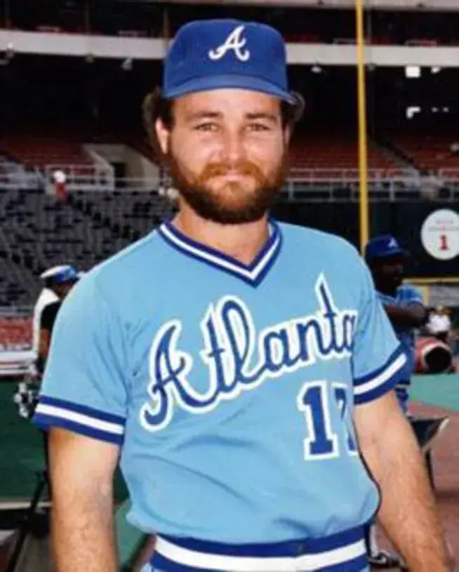 GLENN HUBBARD Atlanta Braves 1982 Majestic Cooperstown Throwback Baseball Jersey 