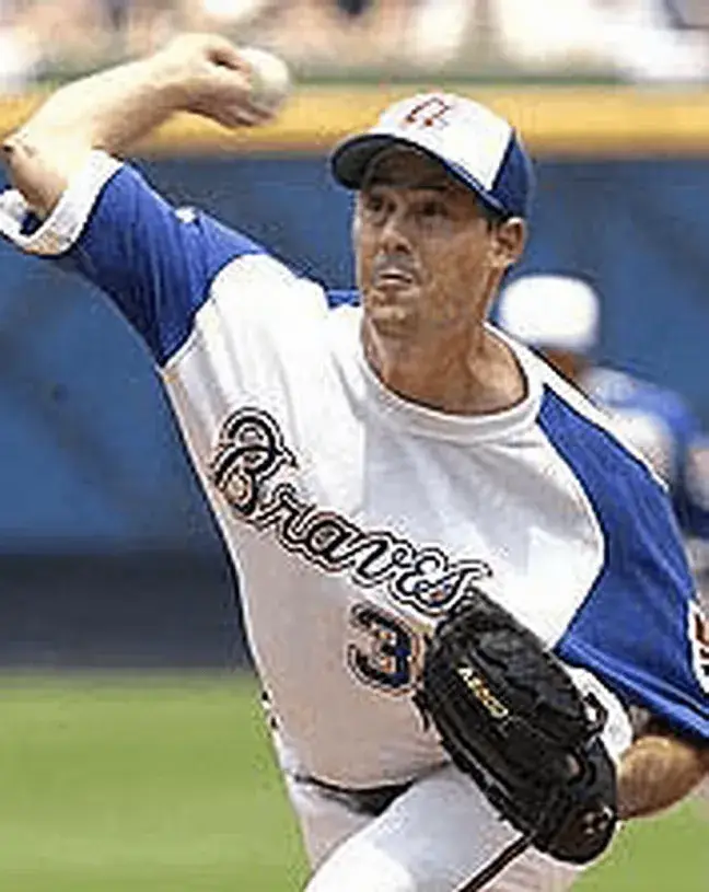 GREG MADDUX Atlanta Braves 1970’s Home Majestic Throwback Baseball Jersey 