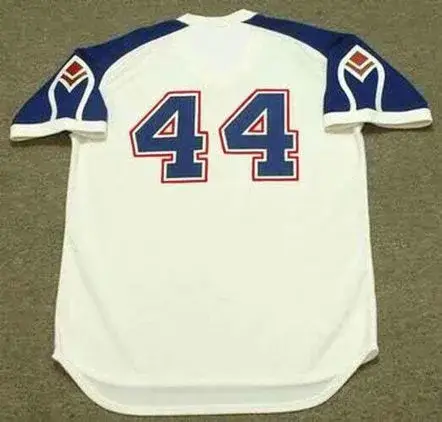 HANK AARON Atlanta Braves 1974 Majestic Home Throwback Baseball Jersey