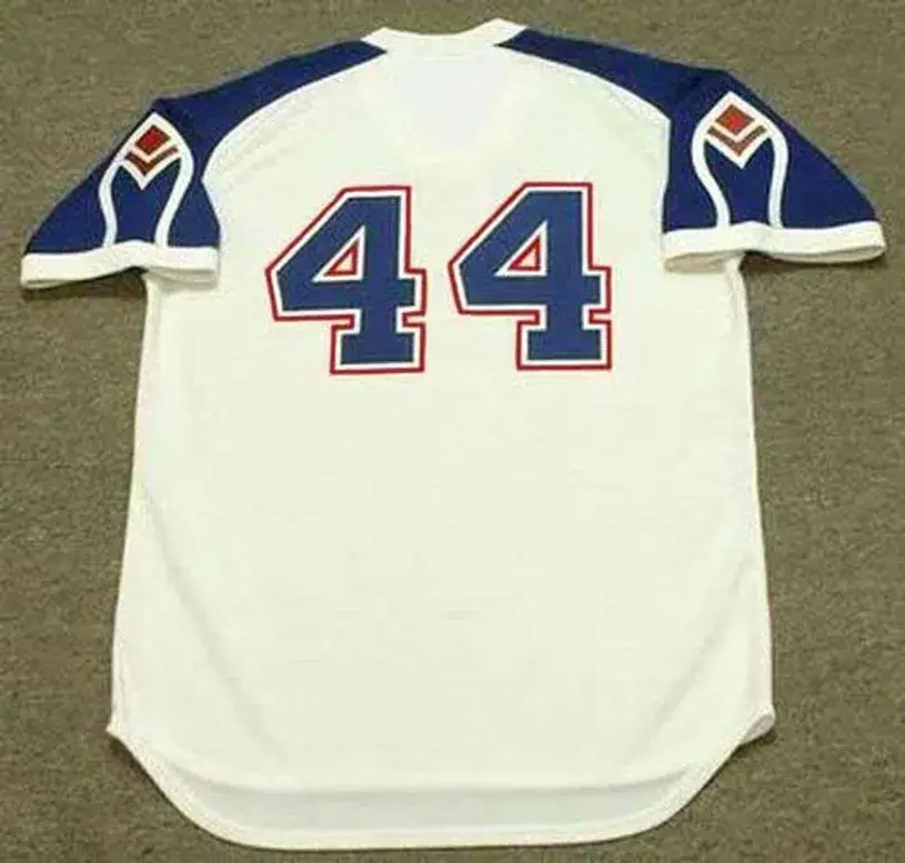 HANK AARON Atlanta Braves 1974 Majestic Home Throwback Baseball Jersey