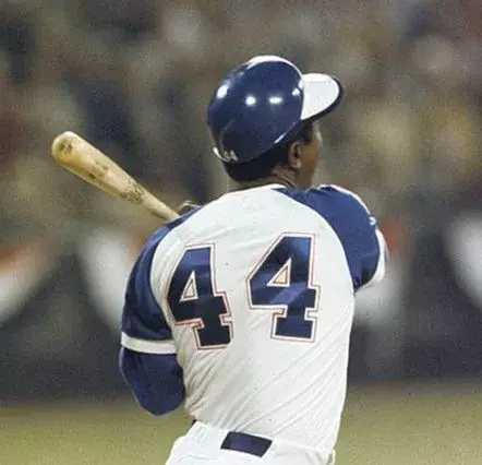 HANK AARON Atlanta Braves 1974 Majestic Home Throwback Baseball Jersey 