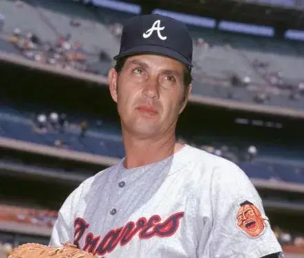 HOYT WILHELM Atlanta Braves 1969 Away Majestic Throwback Baseball Jersey 