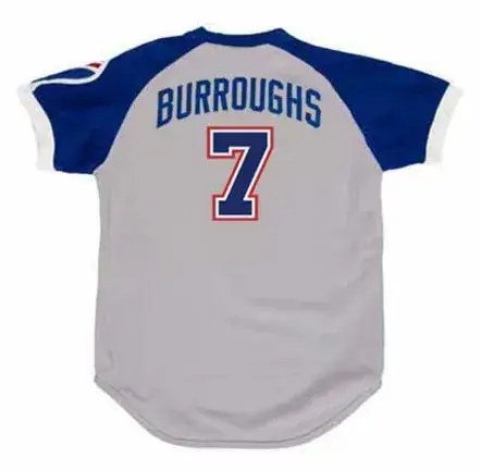 JEFF BURROUGHS Atlanta Braves 1979 Away Majestic Throwback Baseball Jersey 