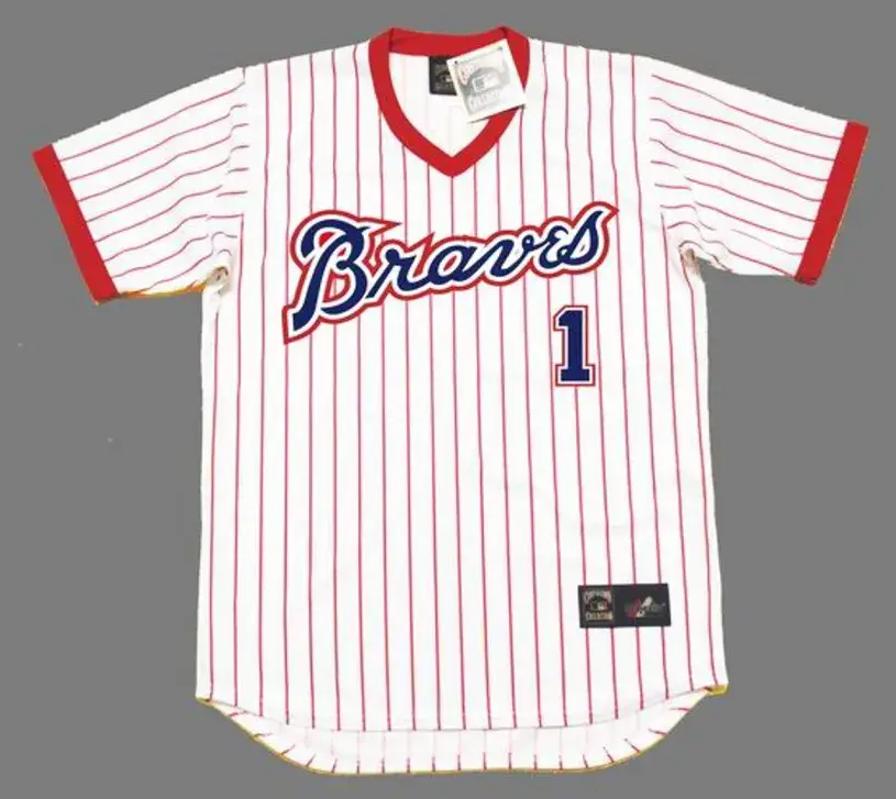 JERRY ROYSTER Atlanta Braves 1979 Majestic Cooperstown Throwback Baseball Jersey 