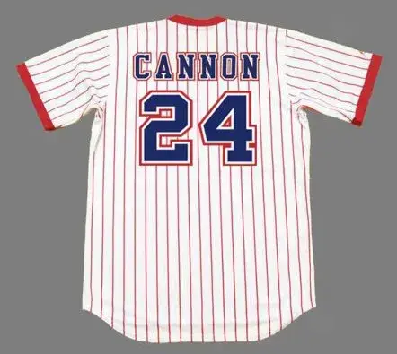 JIMMY “CANNON” WYNN Atlanta Braves 1976 Home Majestic Throwback Baseball Jersey 