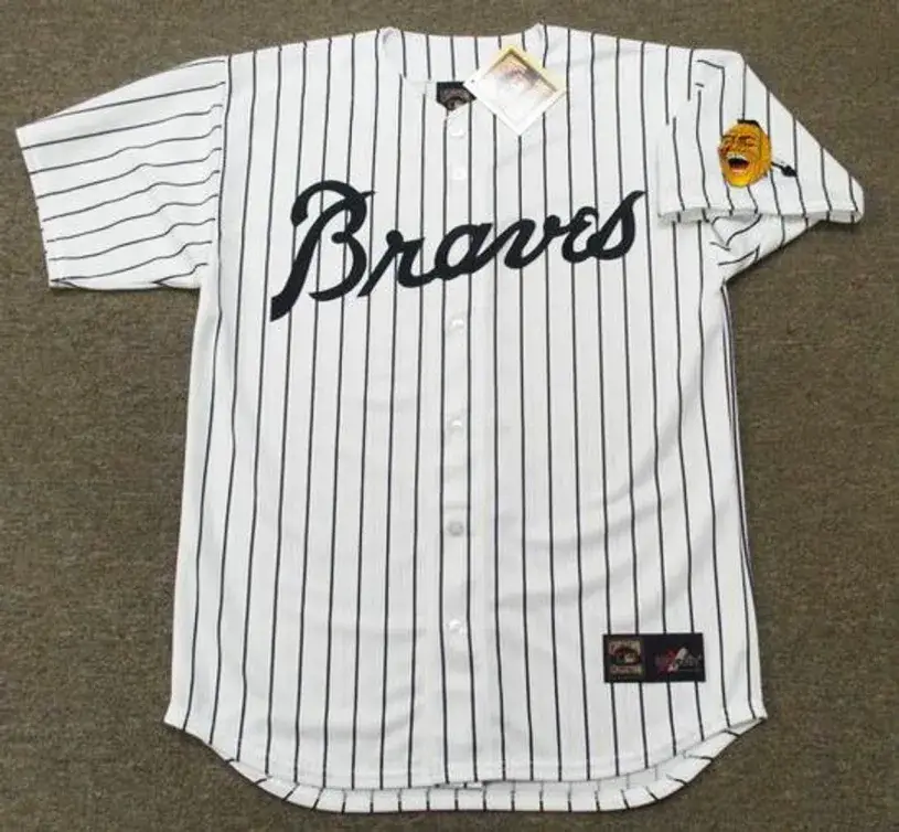 JOE TORRE Atlanta Braves 1968 Majestic Cooperstown Home Baseball Jersey