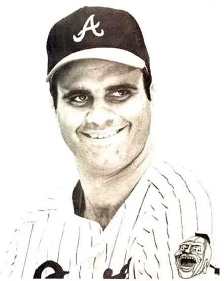 JOE TORRE Atlanta Braves 1968 Majestic Cooperstown Home Baseball Jersey 
