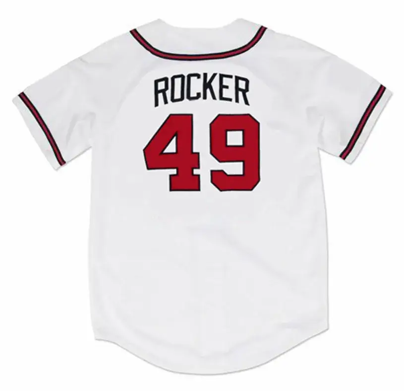 JOHN ROCKER Atlanta Braves 1999 Home Majestic Throwback Baseball Jersey 