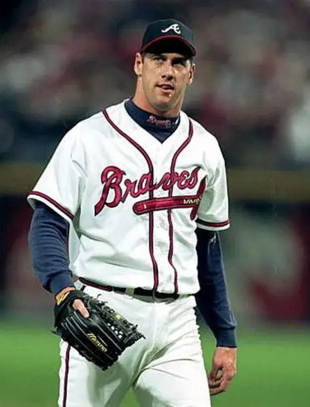 JOHN ROCKER Atlanta Braves 1999 Home Majestic Throwback Baseball Jersey 
