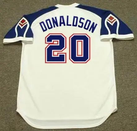 JOSH DONALDSON Atlanta Braves 1970’s Home Majestic Throwback Baseball Jersey 