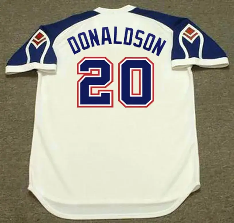 JOSH DONALDSON Atlanta Braves 1970’s Home Majestic Throwback Baseball Jersey 