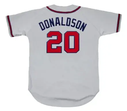 JOSH DONALDSON Atlanta Braves 2019 Away Majestic Throwback Baseball Jersey 