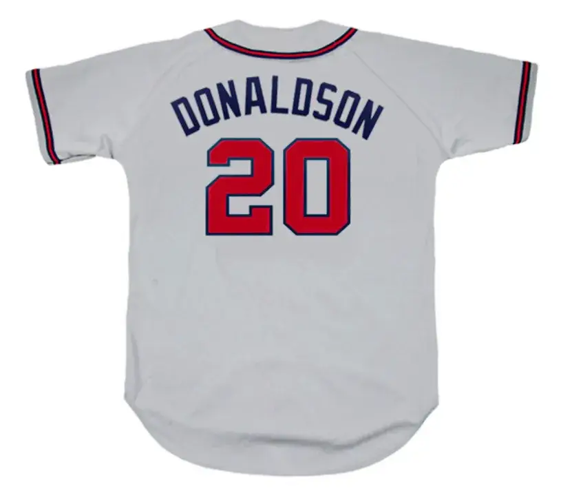 JOSH DONALDSON Atlanta Braves 2019 Away Majestic Throwback Baseball Jersey 