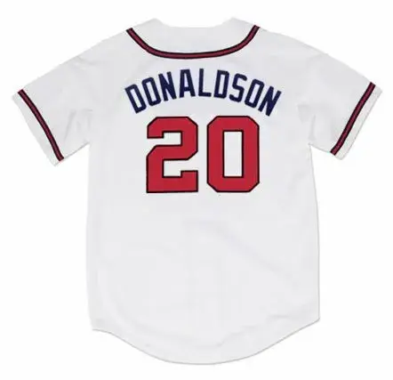 JOSH DONALDSON Atlanta Braves 2019 Home Majestic Throwback Baseball Jersey 