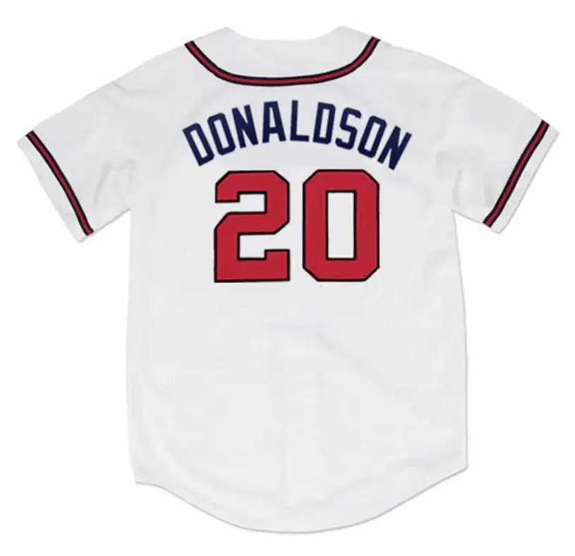 JOSH DONALDSON Atlanta Braves 2019 Home Majestic Throwback Baseball Jersey 
