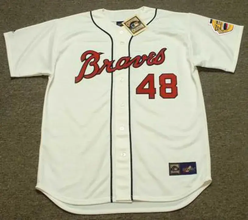 MACK JONES Atlanta Braves 1967 Majestic Cooperstown Throwback Baseball Jersey