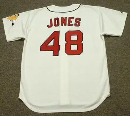 MACK JONES Atlanta Braves 1967 Majestic Cooperstown Throwback Baseball Jersey 