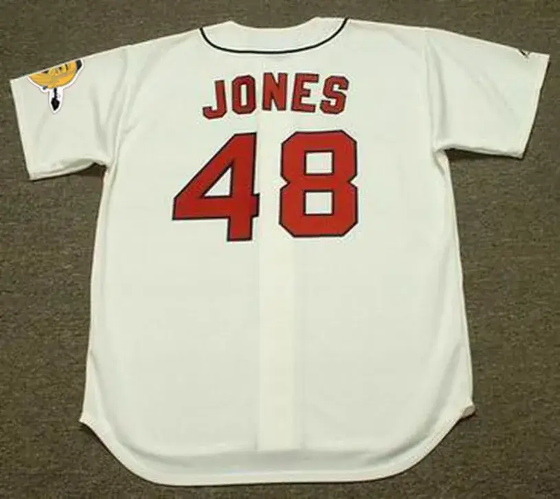 MACK JONES Atlanta Braves 1967 Majestic Cooperstown Throwback Baseball Jersey 