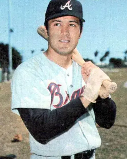 MIKE LUM Atlanta Braves 1969 Away Majestic Throwback Baseball Jersey 