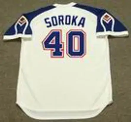 MIKE SOROKA Atlanta Braves 1970’s Home Majestic Throwback Baseball Jersey 