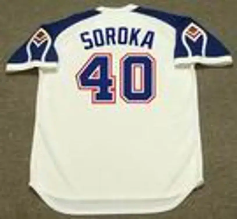 MIKE SOROKA Atlanta Braves 1970’s Home Majestic Throwback Baseball Jersey 