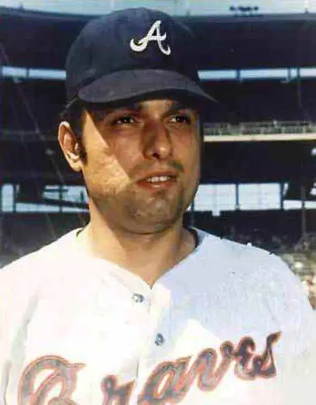 MILT PAPPAS Atlanta Braves 1969 Away Majestic Throwback Baseball Jersey 