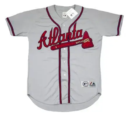 OZZIE ALBIES  Atlanta Braves Away Majestic Baseball Jersey