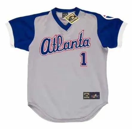OZZIE ALBIES Atlanta Braves 1970’s Away Majestic Throwback Baseball Jersey