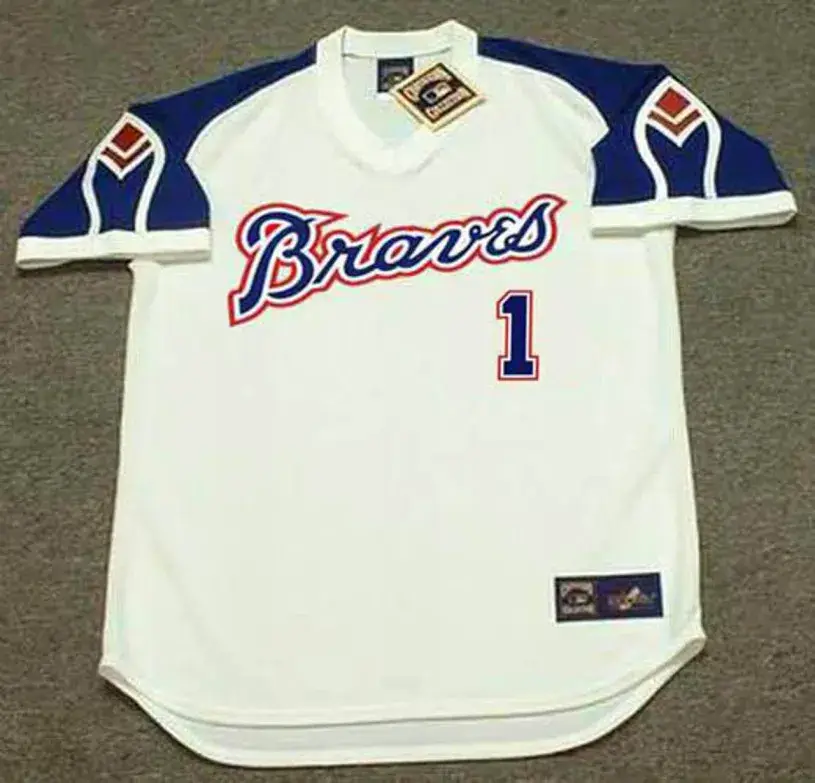 OZZIE ALBIES Atlanta Braves 1970’s Home Majestic Throwback Baseball Jersey