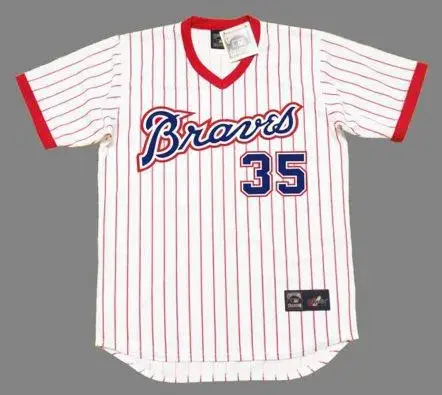 PHIL ‘KNUCKSIE” NIEKRO Atlanta Braves 1976 Home Majestic Throwback Baseball Jersey