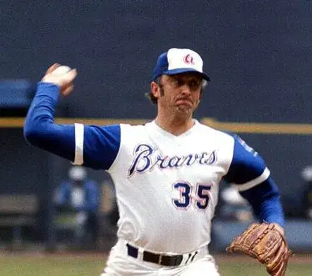 PHIL NIEKRO Atlanta Braves 1974 Majestic Cooperstown Throwback Baseball Jersey 