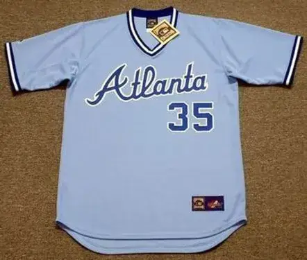 PHIL NIEKRO Atlanta Braves 1982 Majestic Cooperstown Throwback Baseball Jersey