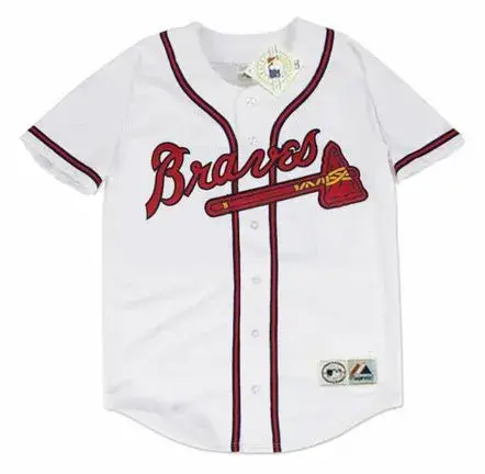 RAFAEL FURCAL Atlanta Braves 2003 Home Majestic Throwback Baseball Jersey