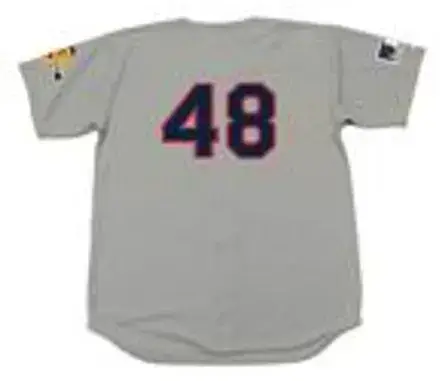 RALPH GARR Atlanta Braves 1969 Away Majestic Throwback Baseball Jersey 
