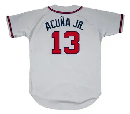 RONALD ACUNA JR.  Atlanta Braves 2018 Away Majestic Baseball Jersey 