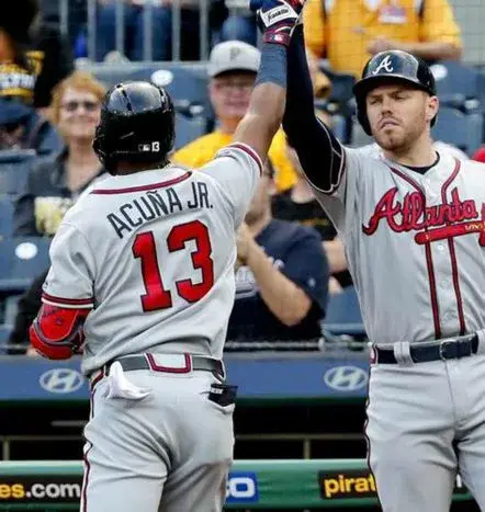 RONALD ACUNA JR.  Atlanta Braves 2018 Away Majestic Baseball Jersey 