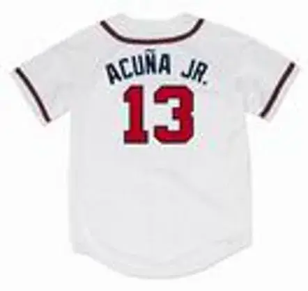 RONALD ACUNA JR.  Atlanta Braves 2018 Home Majestic Baseball Jersey 