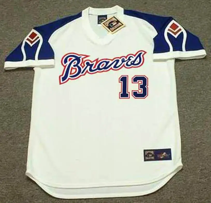 RONALD ACUNA JR. Atlanta Braves 1970’s Home Majestic Throwback Baseball Jersey