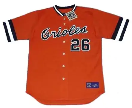 BOOG POWELL Baltimore Orioles 1971 Majestic Cooperstown Throwback Baseball Jersey