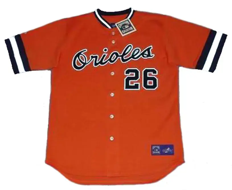 BOOG POWELL Baltimore Orioles 1971 Majestic Cooperstown Throwback Baseball Jersey